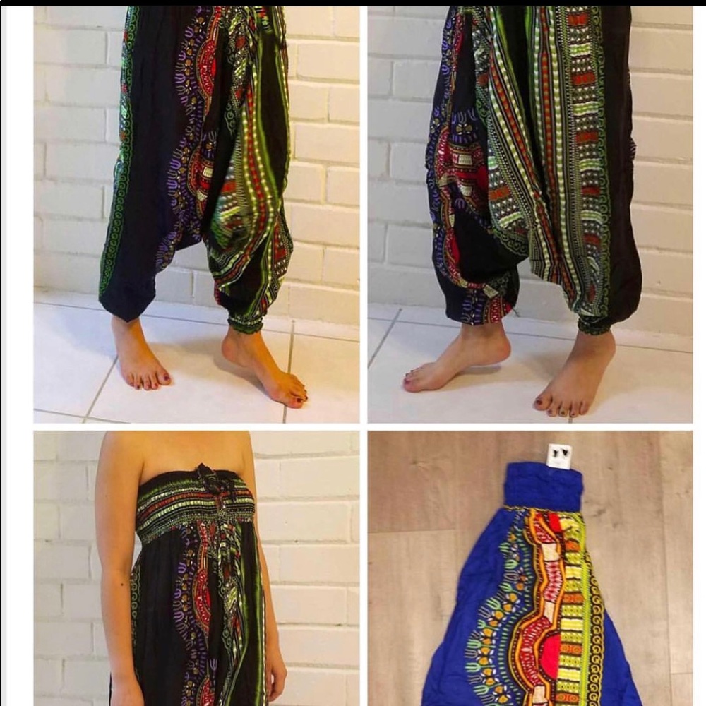 Pink Dashiki joggers
